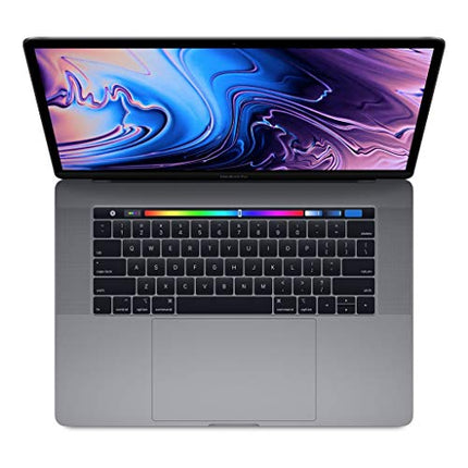 Apple 15.4in MacBook Pro Laptop (Retina, Touch Bar, 2.6GHz 6-Core Intel Core i7, 16GB RAM, 512GB SSD Storage) Space Gray (MR942LL/A) (2018 Model) (Renewed)