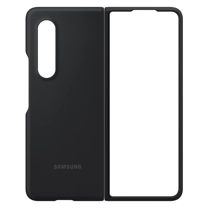 Samsung Electronics Galaxy Z Fold 3 Phone Case, Silicone Protective Cover, Heavy Duty, Shockproof Smartphone Protector, US Version, Black,EF-PF926TBEGUS