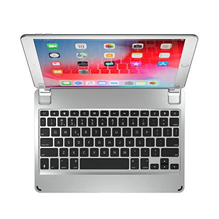 Brydge 10.5 Keyboard for iPad Air (2019) and iPad Pro 10.5-inch | Aluminum Bluetooth 4.2 Keyboard with Backlit Keys (Silver)