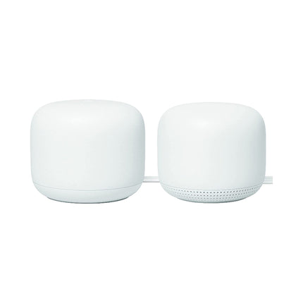 Google Nest AC2200 2nd Generation Router and Add On Access Point Mesh Wi-Fi System (2-Pack, Snow)