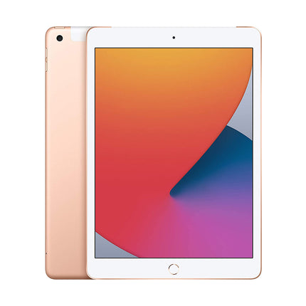 Apple iPad 8th Generation Latest Model Gold 10.2-inch Wi-Fi + Cellular (Renewed)