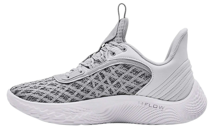 Under Armour Curry Flow 9 Team Basketball Shoes - Gray - Men's Size 6 / Women's Size 7.5, Gray/White