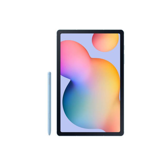 SAMSUNG Galaxy Tab S6 Lite 10.4" 128GB Android Tablet, LCD Screen, S Pen Included, Slim Metal Design, AKG Dual Speakers, 8MP Rear Camera, Long Lasting Battery, US Version, 2022, Angora Blue