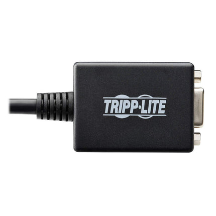 Tripp Lite DisplayPort to VGA Video Adapter, DP to VGA Video Converter, Active Display Adapter (M/F), 6 in. (P134-06N-VGA), Black