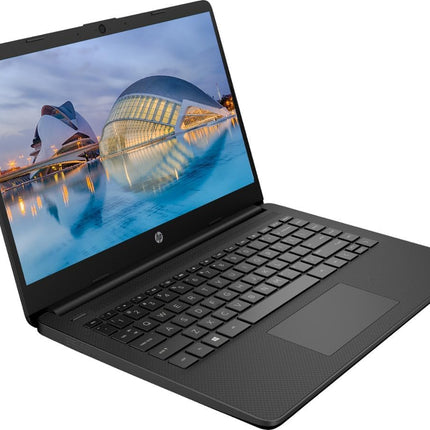HP Newest 14" HD Laptop, Windows 11, Intel Celeron Dual-Core Processor Up to 2.60GHz, 4GB RAM, 128GB SSD, Webcam, Dale Black (Renewed)
