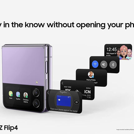 SAMSUNG Galaxy Z Flip 4 128GB Bora Purple - AT&T (Renewed)