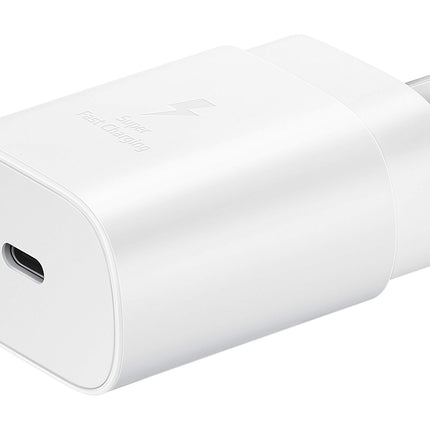 SAMSUNG 25W Wall Charger USB C Adapter, Super Fast Charging Block for Galaxy Phones and Devices, Cable Not Included, 2021, US Version, White