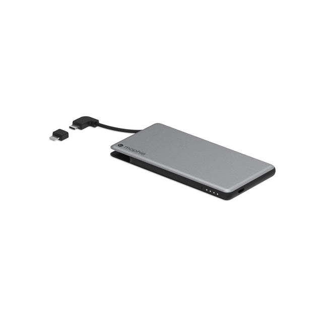 Mophie powerstation Plus Mini - External Battery with Built in cables for Smartphones - Space Gray