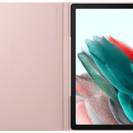SAMSUNG Galaxy Tab A8 Book Cover, Protective Tablet Case w/ 2 Viewing Angles, Magnetic Design, S Pen Holder, Slim, Lightweight, US Version, Pink Gold