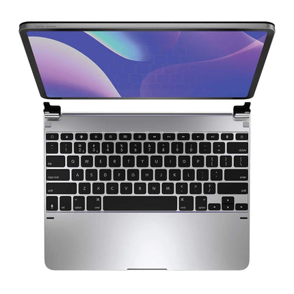 Brydge 12.9 Pro Keyboard for iPad Pro 12.9-inch 3rd Generation & 4th Generation Models (2018 & 2020) | Aluminum Wireless Bluetooth 4.2 Keyboard with Backlit Keys | Long Battery Life | (Silver)