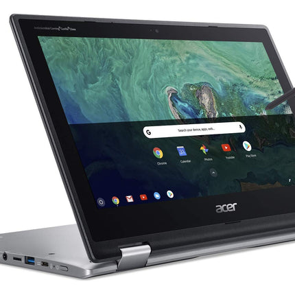 Acer Chromebook Spin 11 Convertible Laptop, Intel Celeron N3350, 11.6" HD Touch Display, 4GB DDR4, 32GB eMMC, 802.11ac WiFi, Wacom EMR Pen, CP311-1HN-C2DV