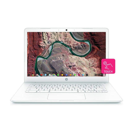 HP 7CG07UA Polished White 11.5 Hour Battery 14" Touch Chromebook (Renewed)