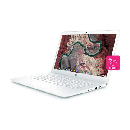HP 7CG07UA Polished White 11.5 Hour Battery 14" Touch Chromebook (Renewed)
