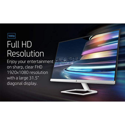 HP M32f 31.5" LED VA Monitor FHD 1920 x 1080 7ms 75 Hz Refresh Rate HDMI VGA (Renewed)