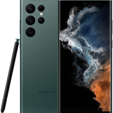 SAMSUNG Galaxy S22 Ultra 5G 512GB AT&T SM-S908U Green (Renewed)