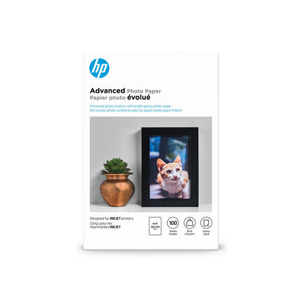 HP Advanced Photo Paper, Glossy, 4x6 in, 100 sheets (Q6638A)