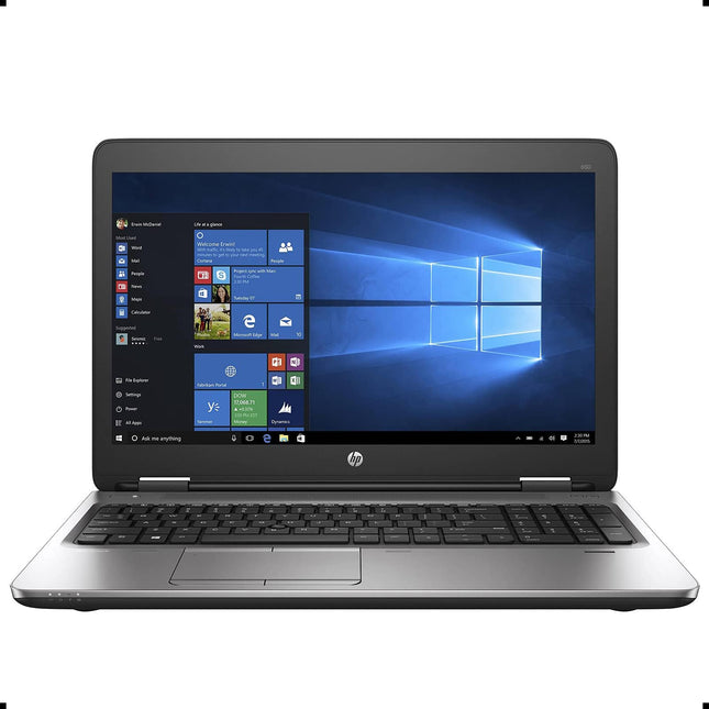 HP ProBook 650 G2 15.6 Inch Business Laptop PC, Intel Core i5 6300U up to 3.0GHz, 16 GB DDR4, 256 GB SSD, WiFi, DVD, VGA, DP, Win 10 Pro 64 Bit-Multi-Language Supports English/Spanish/French(Renewed)