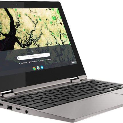 Lenovo Chromebook C340 2-in-1-11.6" HD Touch, Intel Celeron N4000, 4GB RAM, 64GB SSD - Platinum Gray