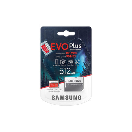 Samsung 512GB EVO Plus V5 NAND microSD MemoryCard