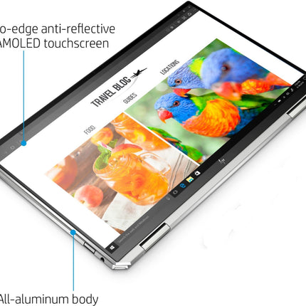 HP - Spectre x360 2-in-1 13.3" 4K Ultra HD Touch-Screen Laptop - Intel Core i5 - 8GB Memory - 256GB SSD - Natural Silver (Renewed)