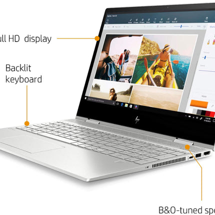 HP Envy x360-15.6" FHD Touch - 10th gen i7-10510U - 12GB - 512GB SSD+16GB Optane (Renewed)