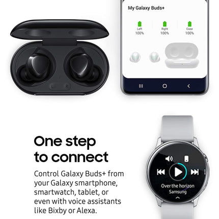 Samsung Galaxy Buds+ True Wireless Earbud Headphones - Black (Renewed)