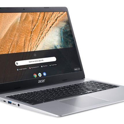 Acer Chromebook 315 15.6" HD Intel N4000 4GB RAM 32GB eMMC Webcam BT Chrome OS + Protective Sleeve, Silver (NX.HKBAA.002)