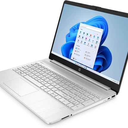 HP Laptop 15-dy0701ds 15.6-inch Large Notebook Intel Celeron N4120 4GB DDR4 RAM 128GB PCIe SSD Traditional Computer PC w/ Bluetooth HD Webcam Dual-Speaker SD Card Reader HDMI Windows 11 Home (Renewed)