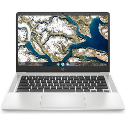 HP Chromebook 14A-ND0010CA 14-Inch HD Display Laptop, AMD 3015Ce, 4GB DDR4 RAM, 64GB eMMC, AMD Radeon Graphics, ChromeOS, WiFi, USB C, Bluetooth, HD Webcam, Portable Computer (Renewed)