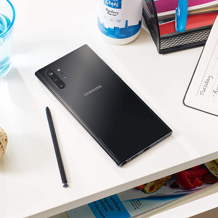 Samsung Galaxy Note 10+ Plus SM-N976U Aura Black Single-SIM Factory Unlocked 5G Smartphone (Renewed)