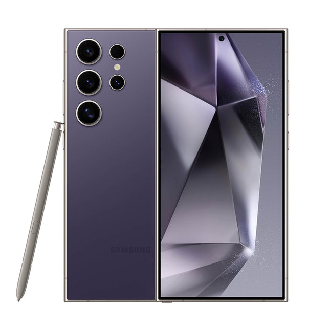 SAMSUNG Galaxy S24 Ultra Cell Phone, 512GB AI Smartphone, Unlocked Android, 50MP Zoom Camera, Long Battery Life, S Pen, US Version, 2024, Titanium Violet