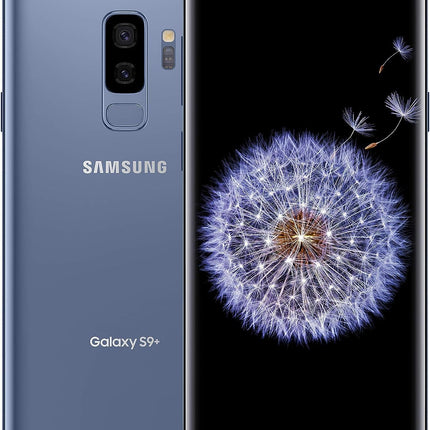 SAMSUNG Galaxy | S9 + Plus | G965U | 64GB | Fully Unlocked | (Renewed) (Coral Blue)