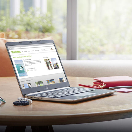 HP 14-Inch Laptop, 7th Gen AMD A9-9425, 4 GB SDRAM Memory, 128 GB Solid-State Drive, Windows 10 Home in S Mode (14-dk0020nr, Natural Silver) (Renewed)