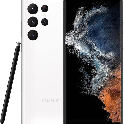 SAMSUNG Galaxy S22 Ultra 5G 512GB AT&T SM-S908U Phantom White (Renewed)