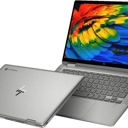 2020 NewestHP x360 2-in-1 14-inch FHD Touchscreen Chromebook  10thGEn. Intel Core i3-10110U, 8GB RAM, 64GB eMMC, B&O Audio, WiFi 6, Backlit Keyboard, Fingerprint Reader - Mineral Silver (Renewed)