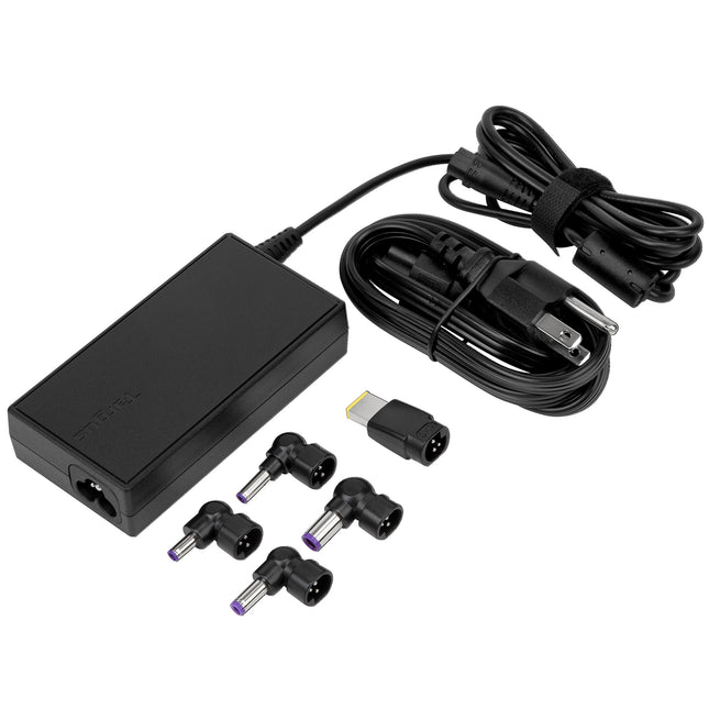Targus Certified Pre-Owned 90W AC Semi-Slim Universal Laptop Charger with 5 Interchangeable Tips for Acer, ASUS, Dell, HP, Lenovo, Toshiba, Gateway, Sony, Fujitsu & More, Open Box (APA790USO)