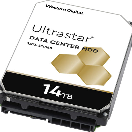 Western Digital 14TB Ultrastar DC HC530 SATA HDD - 7200 RPM Class, SATA 6 Gb/s, 512MB Cache, 3.5" - WUH721414ALE6L4