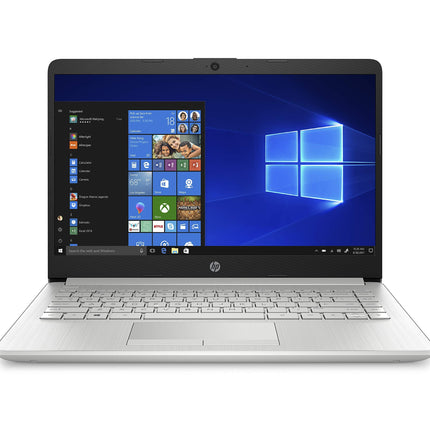 HP 14-Inch Laptop, 7th Gen AMD A9-9425, 4 GB SDRAM Memory, 128 GB Solid-State Drive, Windows 10 Home in S Mode (14-dk0020nr, Natural Silver) (Renewed)