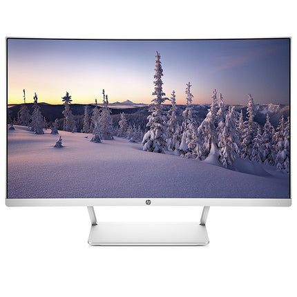 HP 27in Curved HP27SC1 LCD WLED Monitor - Silver (Renewed)