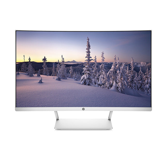 HP 27in Curved HP27SC1 LCD WLED Monitor - Silver (Renewed)
