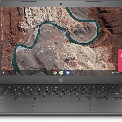 HP Chromebook 14-inch Laptop with 180-Degree Hinge, Touchscreen Display, AMD Dual-Core A4-9120 Processor, 4 GB SDRAM, 32 GB eMMC Storage, Chrome OS (14-db0060nr, Chalkboard Gray) (Renewed)