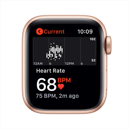 Apple Watch SE (GPS, 40mm) - Gold Aluminum Case with Pink Sand Sport Band (Renewed)