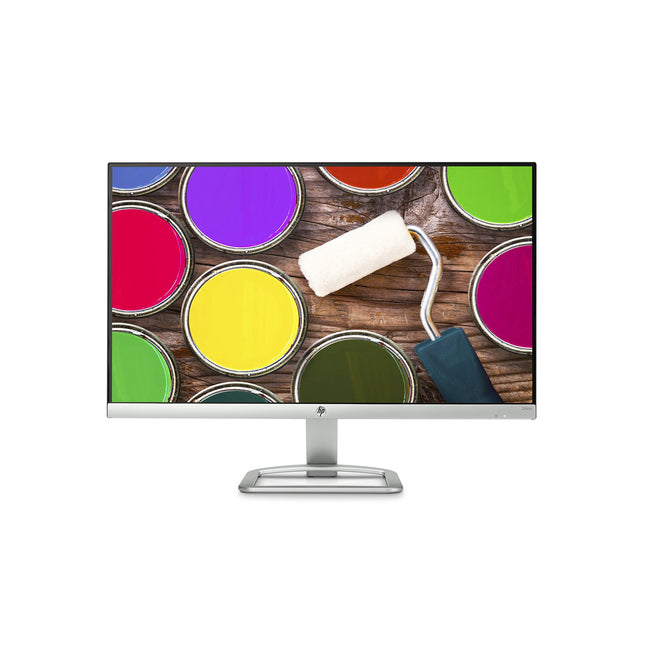 HP 23.8-inch FHD Monitor with Built-in Audio (24ea, White) (Renewed)