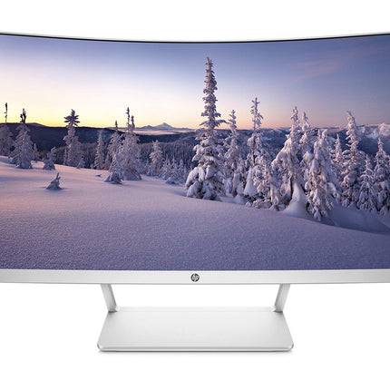 HP 27in Curved HP27SC1 LCD WLED Monitor - Silver (Renewed)