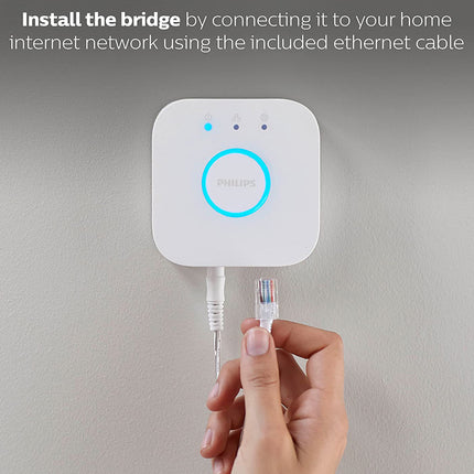 Philips Hue Bridge White Smart Lighting Hub Compatible with Amazon Alexa Apple HomeKit and Google Assistant