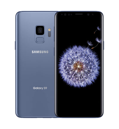 Samsung Galaxy S9, 64GB, Coral Blue - Fully Unlocked (Renewed)