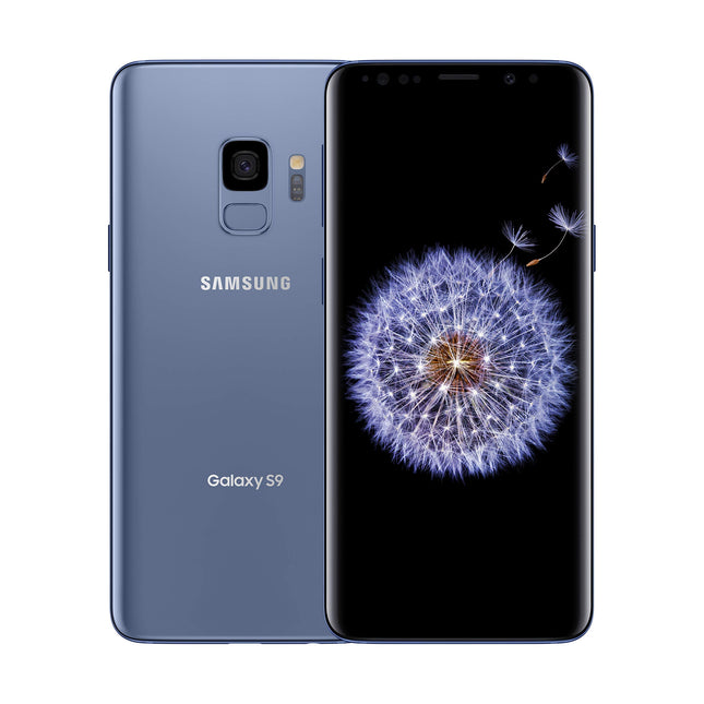 Samsung Galaxy S9, 64GB, Coral Blue - Fully Unlocked (Renewed)