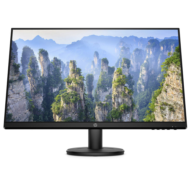 HP V27i FHD Monitor 27-inch Diagonal Full HD Computer Desktop PC Monitor IPS Panel, 3-Sided Micro Edge, Low Blue Light Screen, Anti Glare, On-Screen Control, HDMI, VGA Ports - 9SV92AA Black (Renewed)