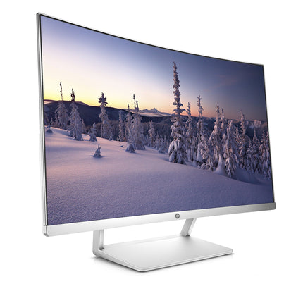 HP 27in Curved HP27SC1 LCD WLED Monitor - Silver (Renewed)
